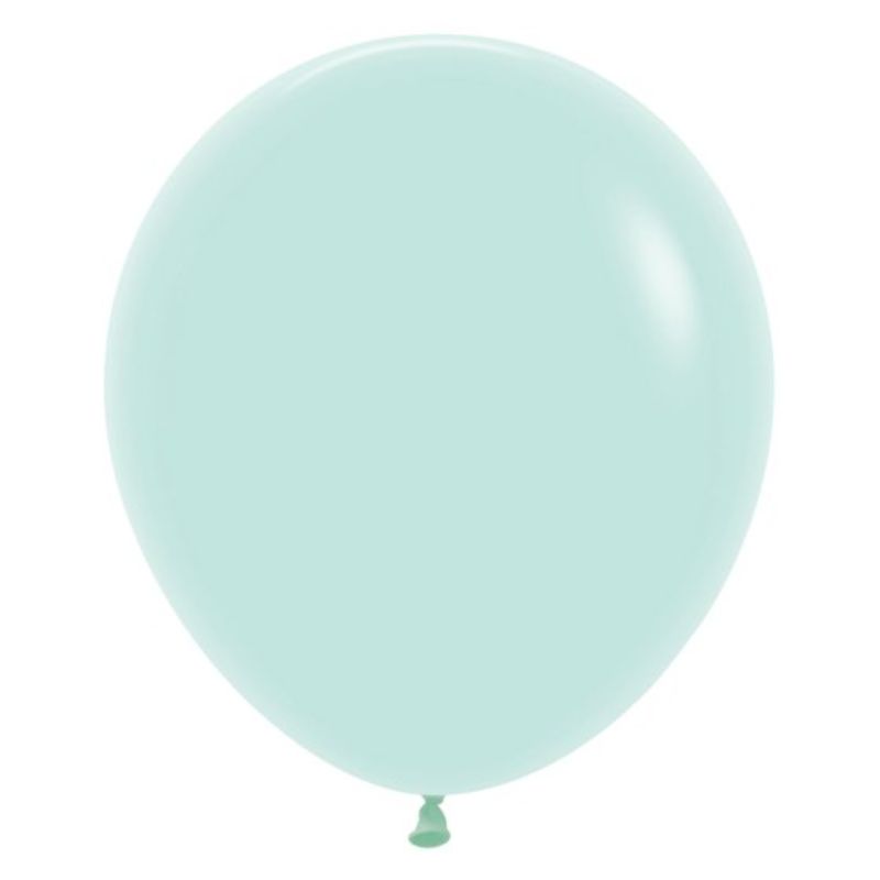 Sempertex 45cm Pastel Matte Green Latex Balloons  6PK - Pack of 6