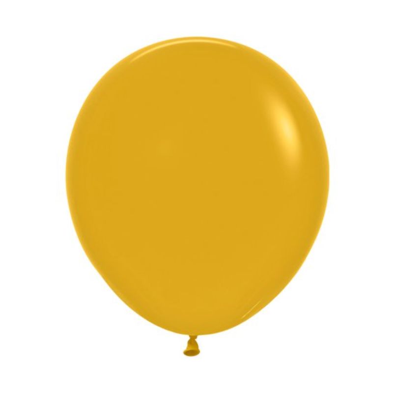 Sempertex 45cm Fashion Mustard Latex Balloons 023, 6PK - Pack of 6