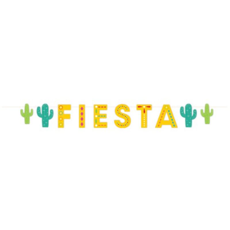 Fiesta Letter Banner & Cactus