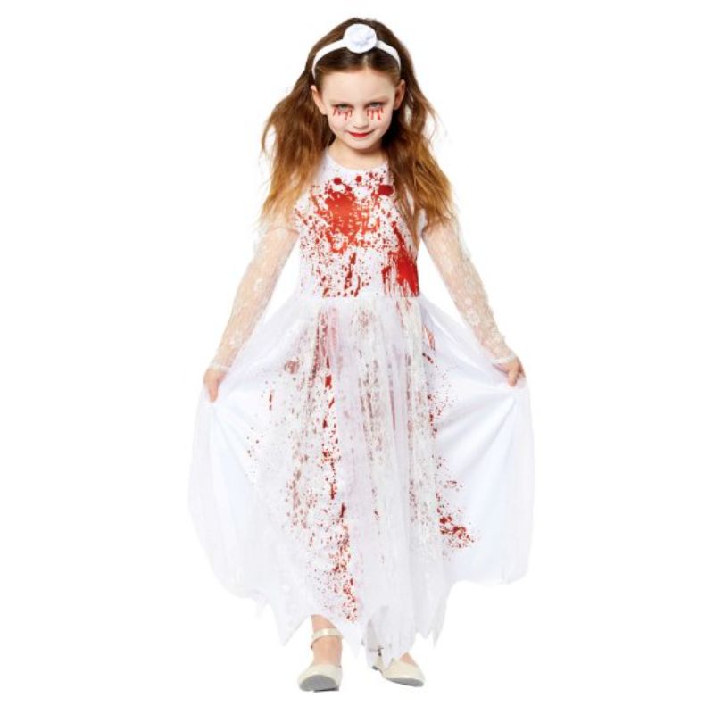 Costume Bloody Bride Girls 6-8 Years