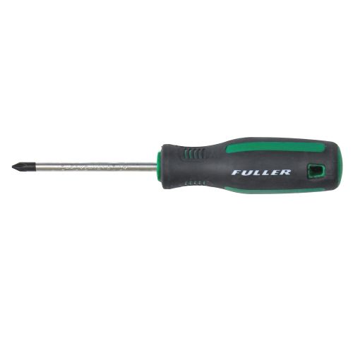 Ergonomic FULLER PRO Phillips screwdriver with soft grip, ideal for precise screw driving in tight spaces, 150mm length.
