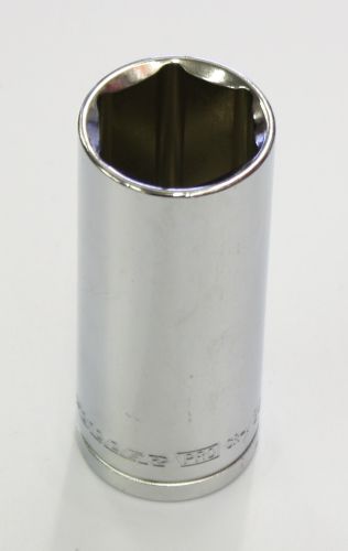 High-quality 30mm deep socket made from chrome vanadium steel for automotive and home repair applications.