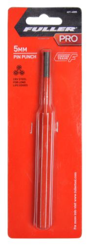 Long pin punch with 5mm tip for precision pin alignment and removal in automotive and woodworking projects.