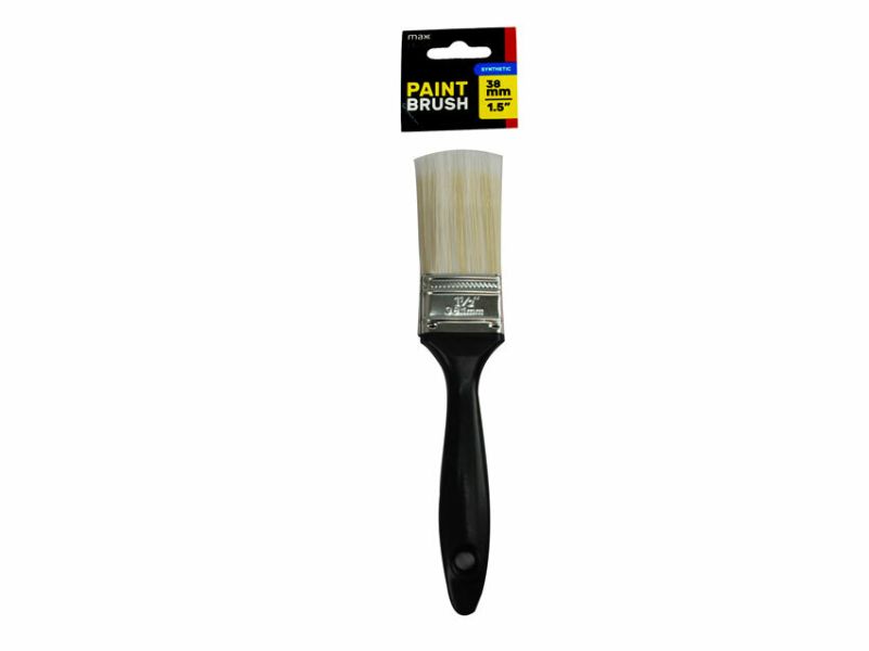 Set of 24 38mm synthetic black paint brushes for smooth application and precision on various painting projects.