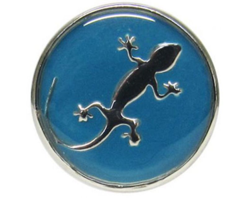 Vibrant blue Gecko accessory by Snaps REDFOX, blending style and functionality for versatile fashion statements.