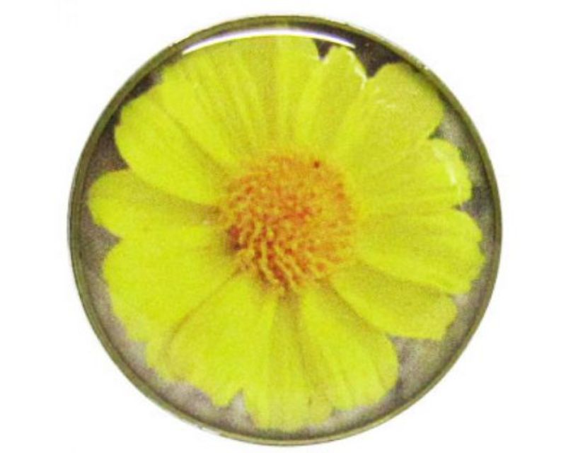 Vibrant sunflower accessory by Snaps REDFOX, perfect for adding style and cheer to any outfit.