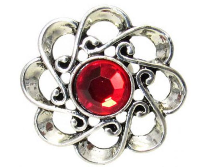 Celtic Outline Flower snap by REDFOX, featuring intricate floral design, perfect for nature lovers and versatile styling.
