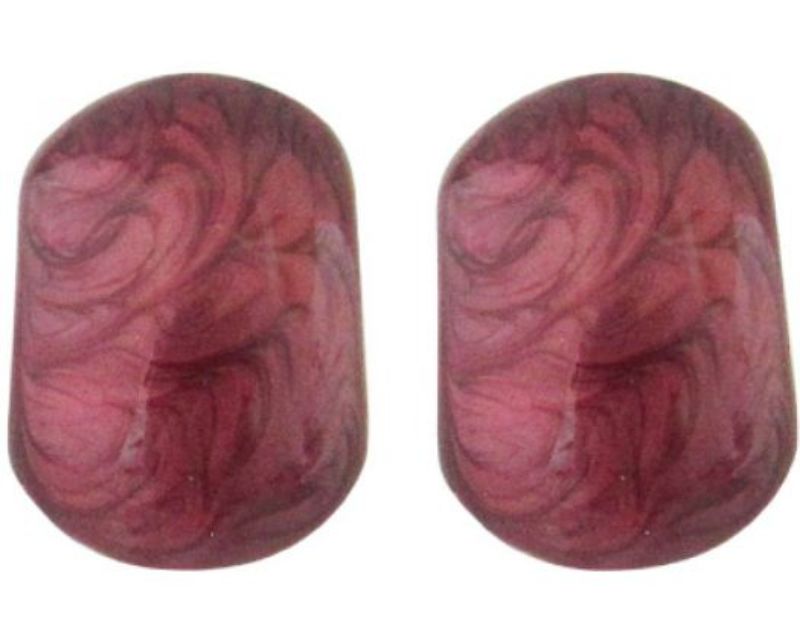 Vibrant red Jax Impasto earrings, 3.5 cm long, blend modern artistry with elegance for any occasion.