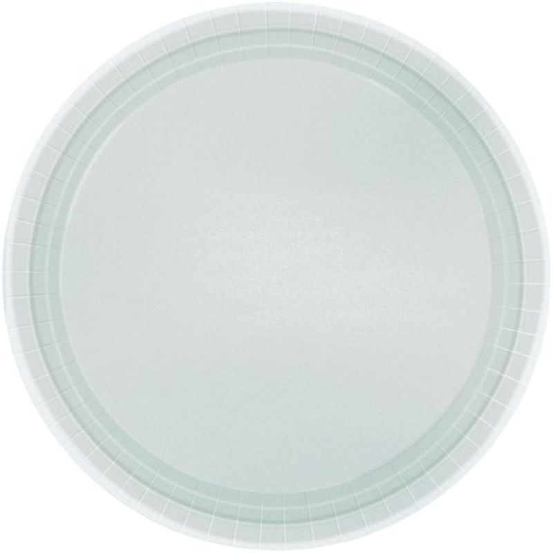 Paper Plates 17cm Round 20CT - Silver  - Pack of 20