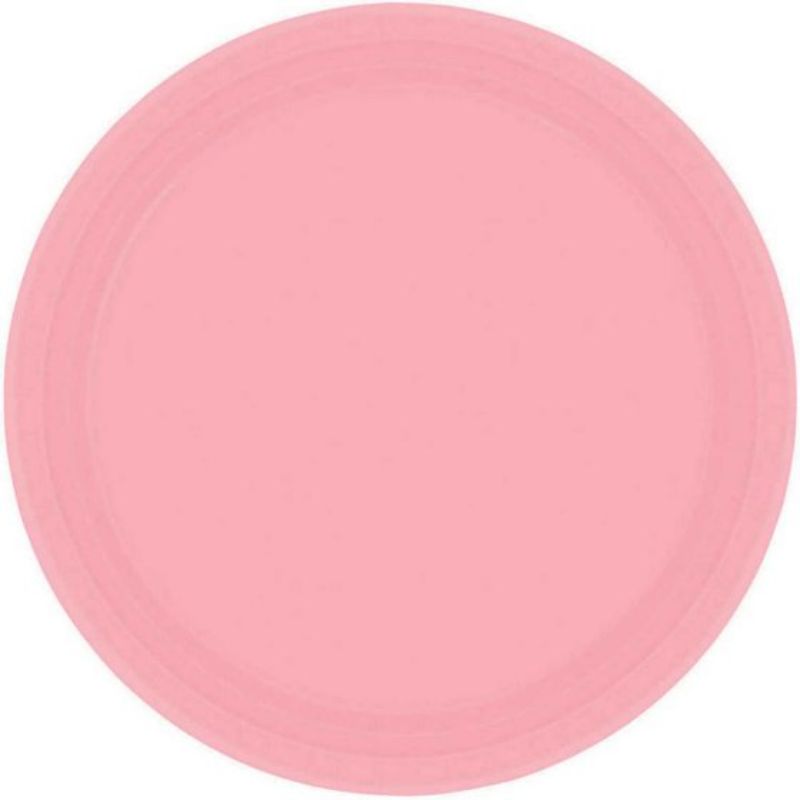 Paper Plates 23cm Round 20CT - New Pink  - Pack of 20