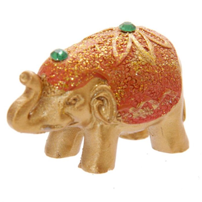 Lucky elephant in metallic glitter mini gift bags, ideal for party favors and celebrations, set of 24 assorted colors.