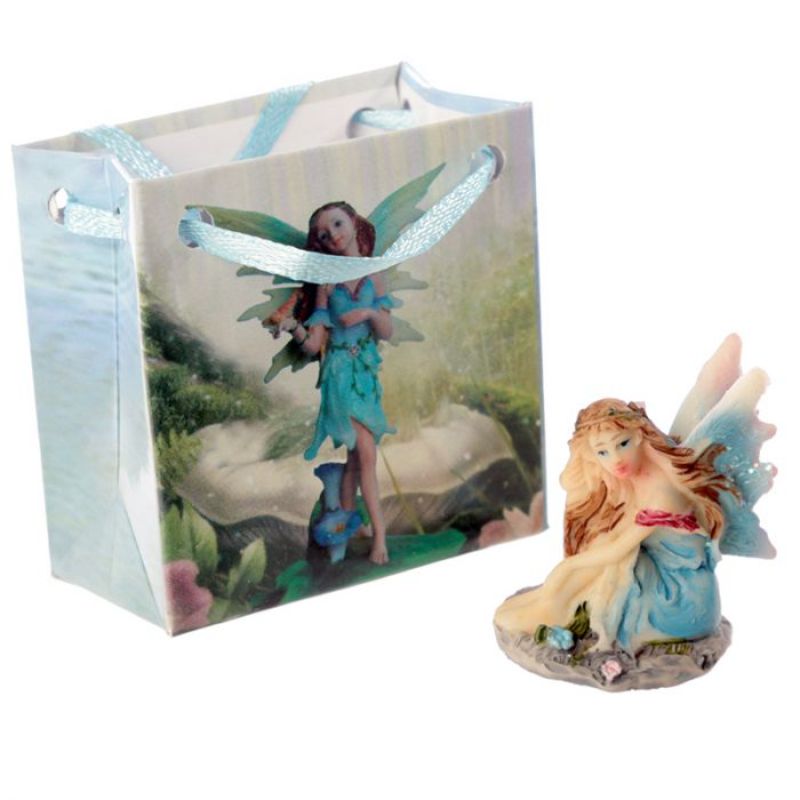 A set of 24 colorful mini flower fairies in decorative gift bags, perfect for parties and gifts, each 4cm tall.