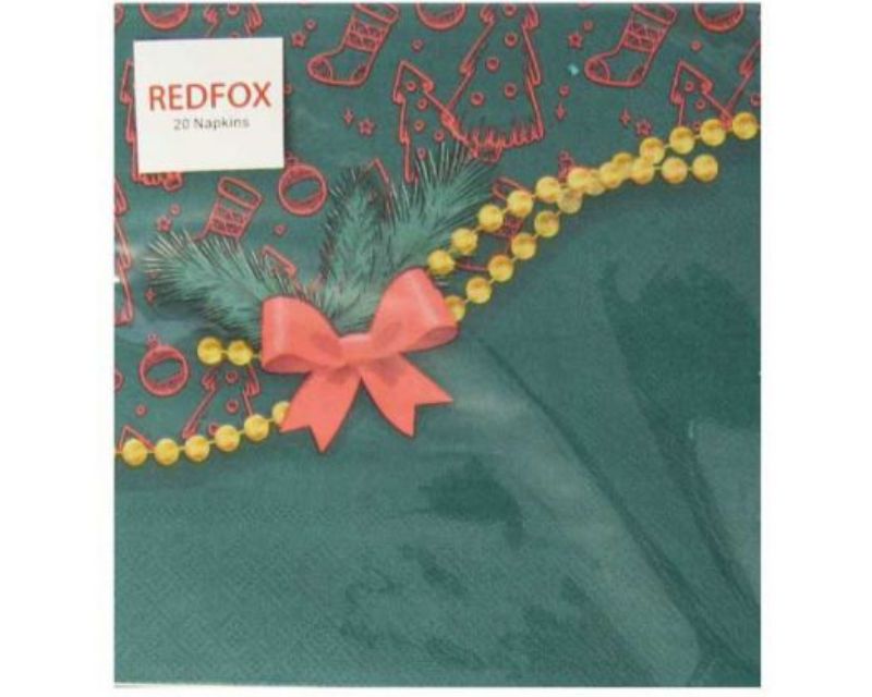 Festive Christmas Bubble Napkins, 3-ply, 20-pack, designed for style and absorbency, perfect for holiday gatherings.