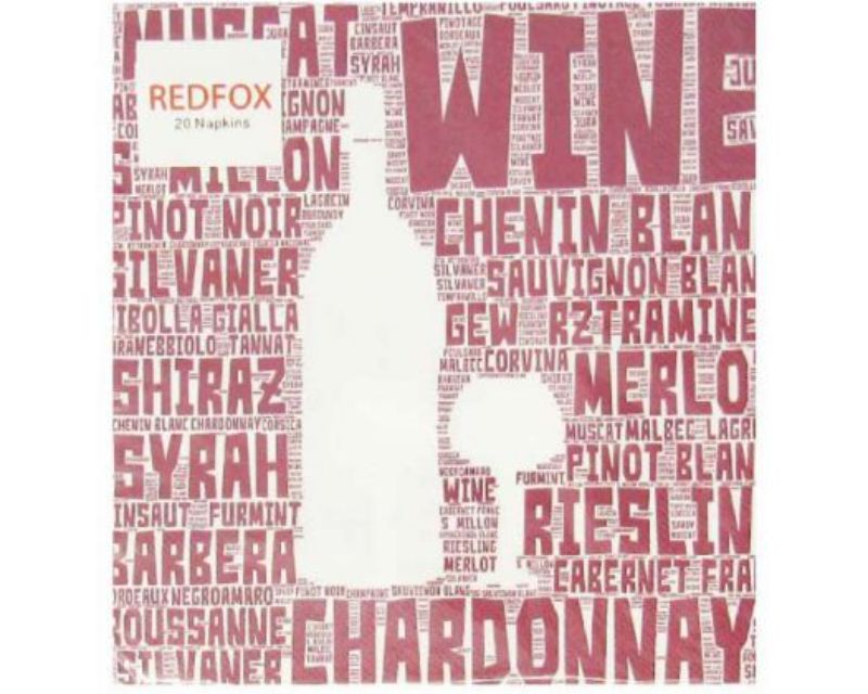Elegant 3-ply wine tasting napkins in a 20-pack, perfect for hosting and protecting surfaces from spills.