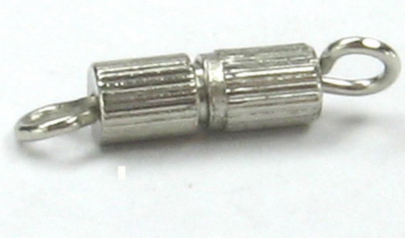 Durable 8.5x3mm screw clasps in bulk, perfect for securing jewelry designs with quality and reliability. 1000 pieces included.