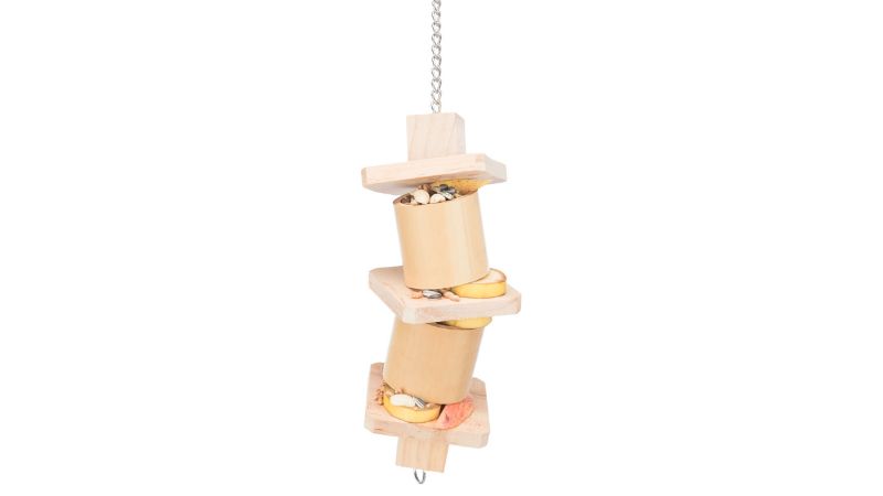 Bird Toy - Wood and Bamboo Snack Toy (35cm)
