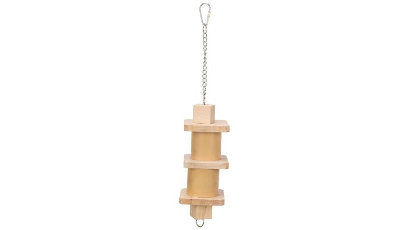 Bird Toy - Wood and Bamboo Snack Toy (35cm)