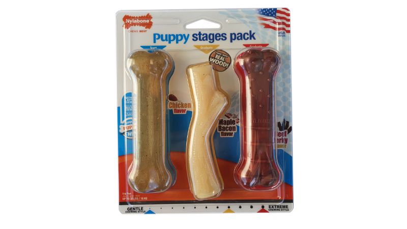Puppy Chew Toy - Puppy Stages Triple Pack Wolf