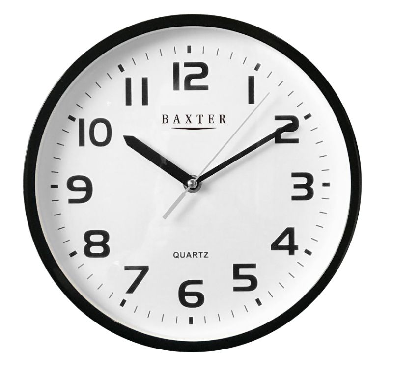 BAXTER - Baxter Adams with Clock Arabic 25cm - Black