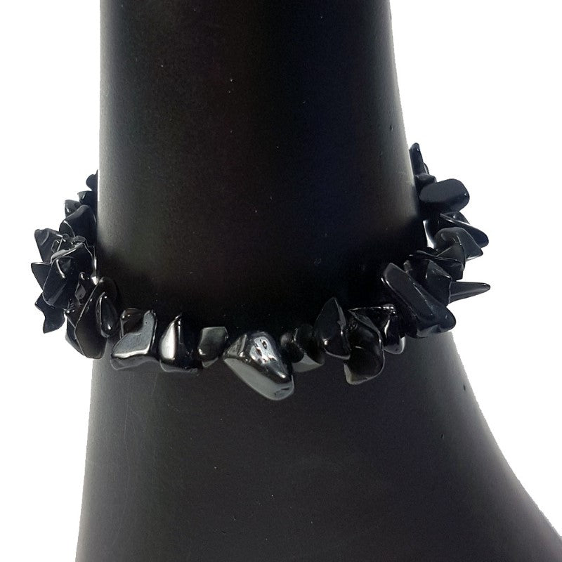 Obsidian 5mm Chip Bracelet - Set of 3