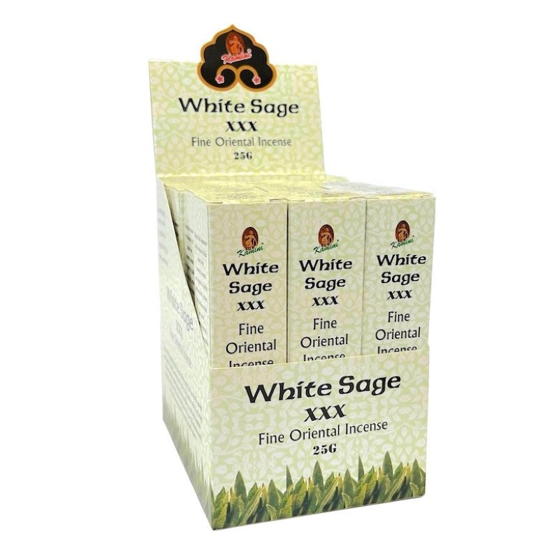 Set of 12 eco-friendly Japanese style white sage incense sticks with ceramic burner for serene ambiance and relaxation.