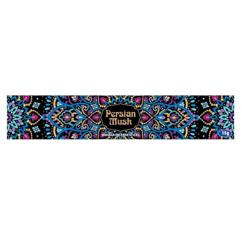 Sacred Tree Persian Musk incense set of 12, hand-rolled, non-toxic, with warm and exotic scents for relaxation and meditation.