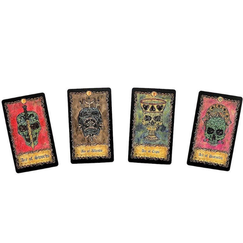 Eternal Bones Tarot Deck with 78 beautifully illustrated cards for spiritual insights and personal growth by Vera Petruk.