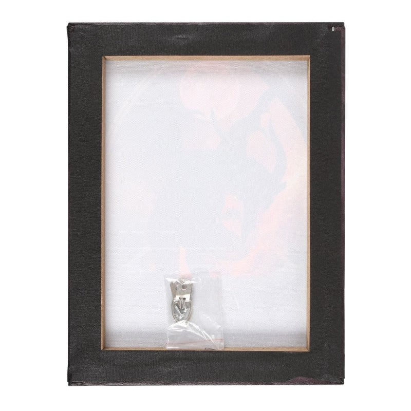 Small Baphometica Canvas featuring the goat-man deity Baphomet, blending gothic aesthetics with occult symbolism.