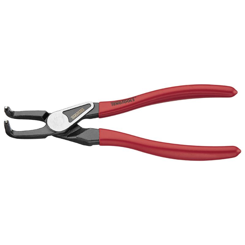 Teng MB 9in bent circlip plier with ergonomic handles for easy access and grip, ideal for mechanics and DIY projects.