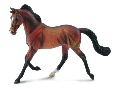 Thoroughbred Mare Bay Figurine - XL, a 16.5 cm sculpture showcasing the elegance and athleticism of Thoroughbred horses.