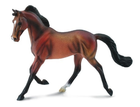 Thoroughbred Mare Bay Figurine - XL, a 16.5 cm sculpture showcasing the elegance and athleticism of Thoroughbred horses.