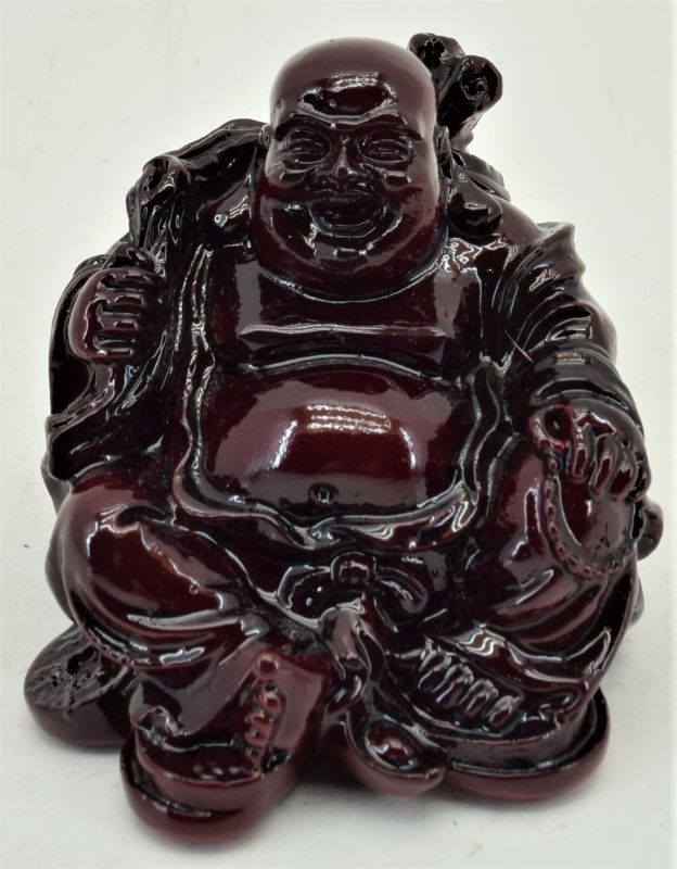 Feng Shui Good Luck Buddha ornament, 7cm tall, symbolizing peace, prosperity, and positive energy for home decor.