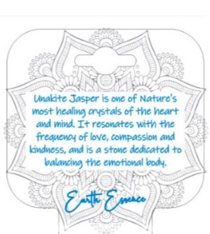 Set of 6 Unakite point pendants, showcasing unique colors and patterns, promoting love and emotional healing.