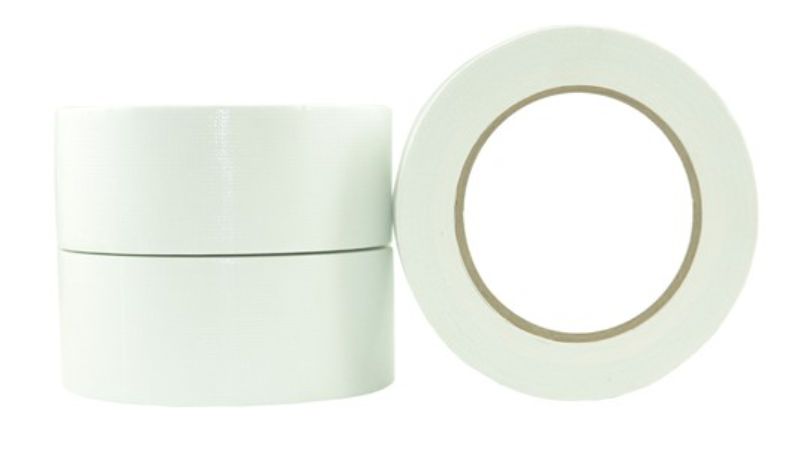 Premium white cloth tape pack of 36 rolls, 48mm x 30m, durable, waterproof, high-tack adhesive for various surfaces.