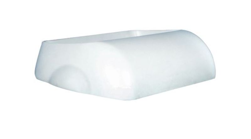 Wall-mounted white bin with hidden lid, 23L capacity, perfect for tidy waste disposal in modern settings.