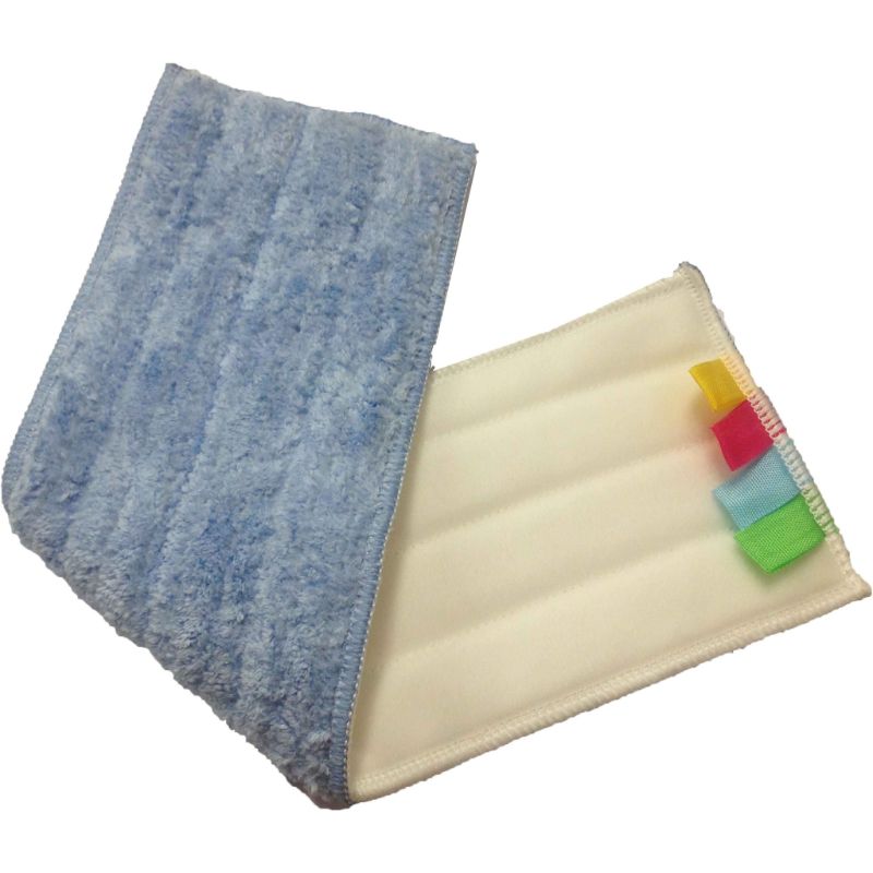 Blue flat mop pad, 540mm wide, for efficient wet and dry cleaning of hard floors, tiles, and laminate surfaces.