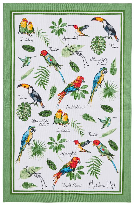 Tea Towel - Ulster Weavers Union - MF Tropical Birds (74cm)