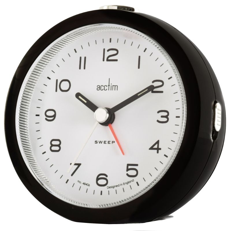 Alarm Clock - Acctim Neve Sweep Raven (8.8cm)