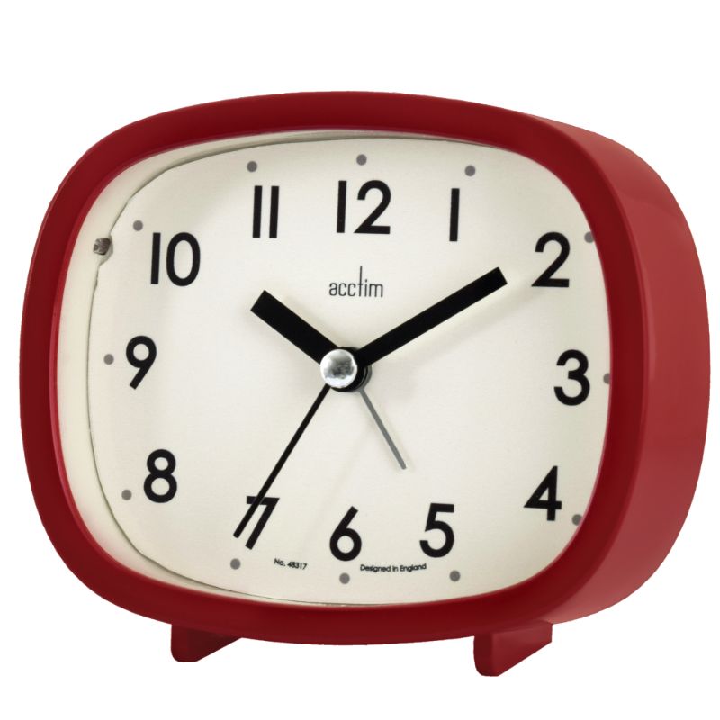 Alarm Clock - Acctim Hilda Red (10.2cm)