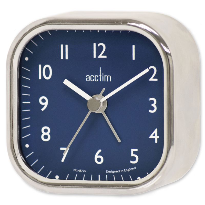Alarm Clock - Acctim Zak 2 Metal Case Chrome (7.2cm)