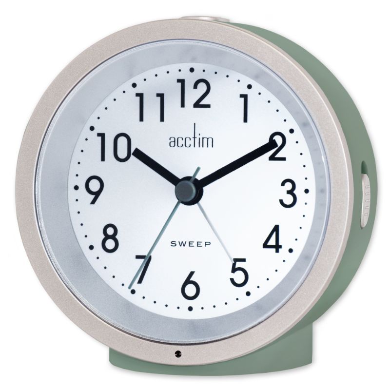 Alarm Clock - Acctim Caleb Smartlite Moss (10.2cm)