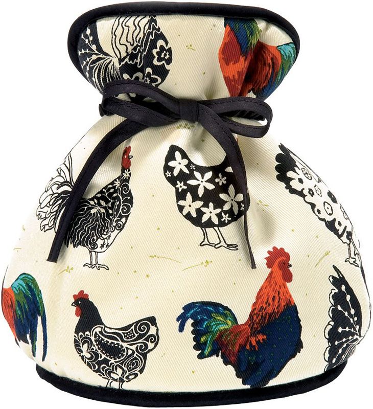 Ulster Weavers Muff Rooster Tea Cosy featuring a charming rooster design, perfect for keeping tea hot and adding kitchen style.