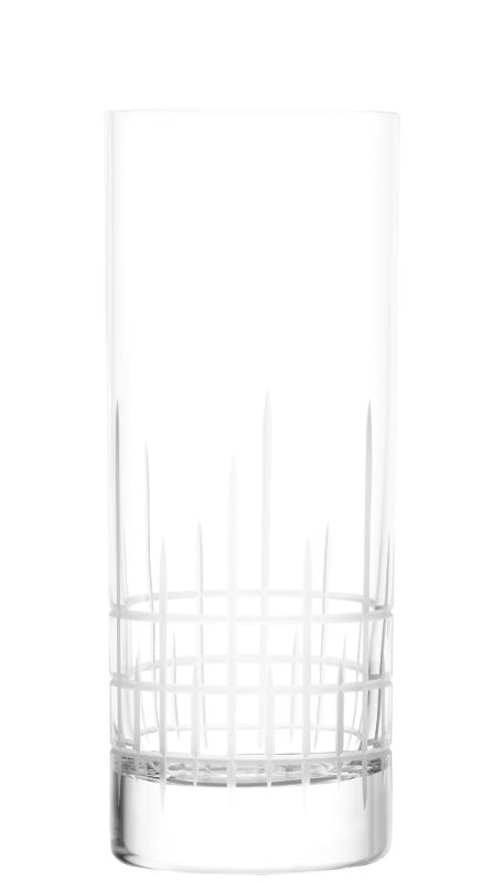 Set of 6 Stolzle New York Bar Manhattan highball glasses, 405ml, crafted from lead-free crystal for stylish cocktail serving.