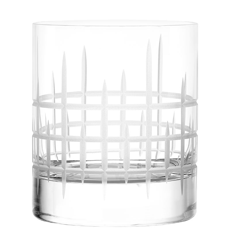 Set of 6 Stolzle New York Bar Manhattan whisky tumblers, lead-free crystal, 320ml, elegant design, dishwasher safe.