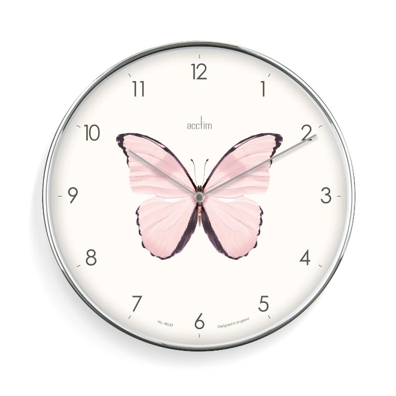 Wall Clock - Acctim Society Butterfly (30cm)