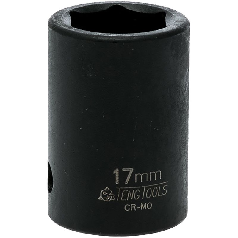Teng 1/2in Dr. 17mm Impact Socket, designed for high-torque applications, ensuring durability and a secure fit for various tools.