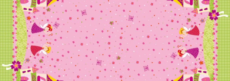 Pink Fairy Plastic Tablecover, 118 x 180 cm, featuring enchanting fairy designs for magical celebrations and easy cleanup.