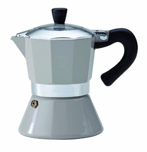 Pezzetti Grey BelleExpress Induction Espresso Maker brews 6 cups of rich espresso with elegant, modern design.