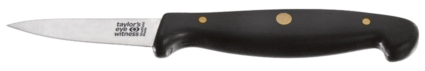 Taylors 6.5cm Paring Knife, high carbon stainless steel, ergonomic handle, ideal for precise peeling and slicing tasks.