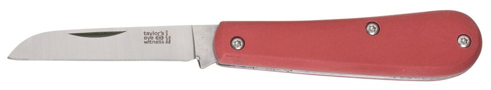 Taylors Endurance Red Lambfoot Utility Knife, 9cm, features an ergonomic handle for comfort and precision in cutting tasks.